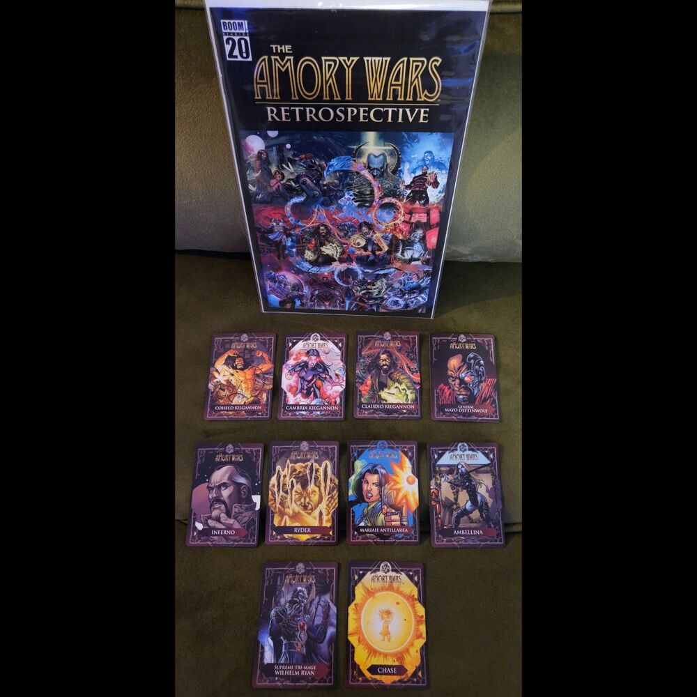Amory Wars 20th Anniversary Retrospective Comic & Rare Limited Trading Card Set